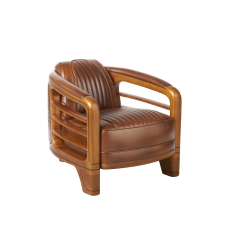 Fauteuil Riviera Cuir Vintage