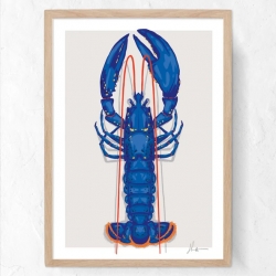 Affiche Homard Bleu 50x70