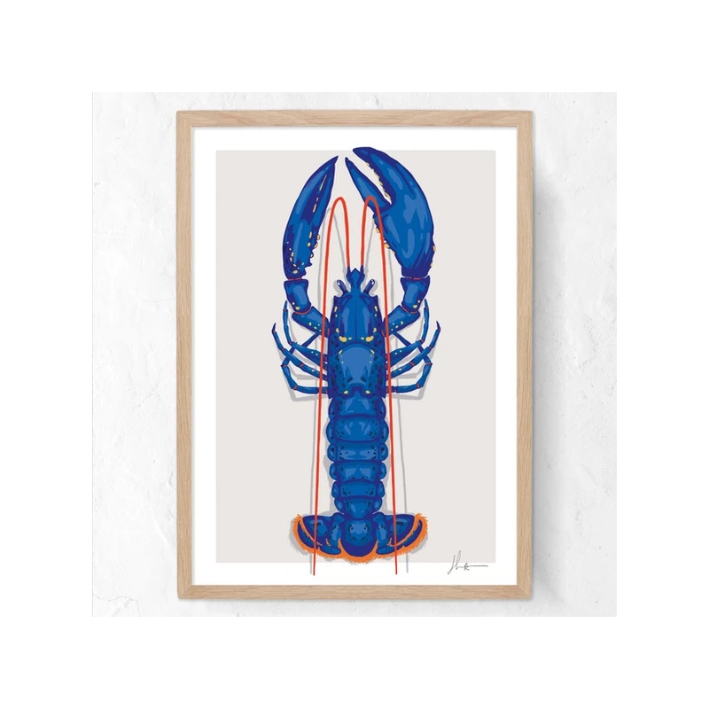 Affiche Homard Bleu 50x70