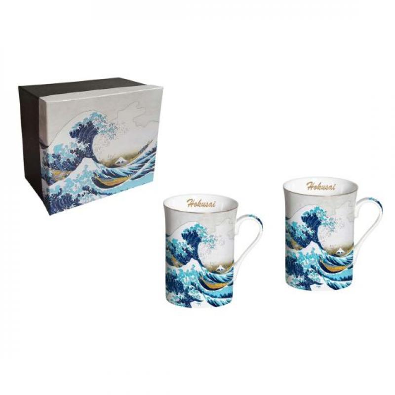 Coffret 2 Mugs 300 ml Hokusai