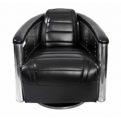 Fauteuil DC3 tournant cuir...