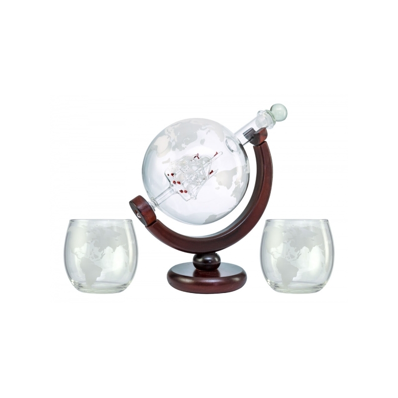 Carafe Globe et ses 2 verres