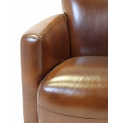 Fauteuil Nogent Cuir vintage