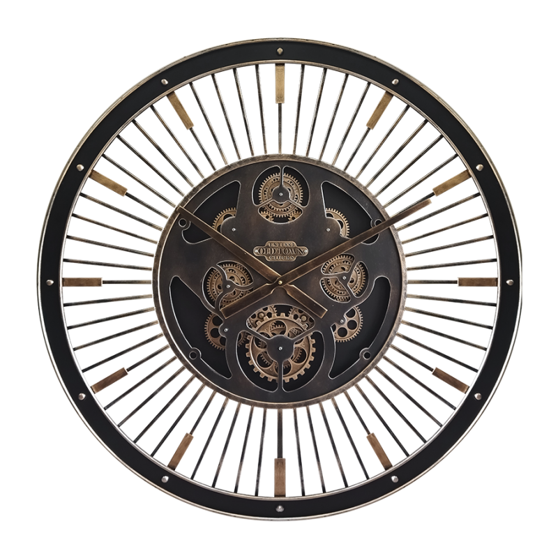 Horloge à engrenages lamelles 80cm